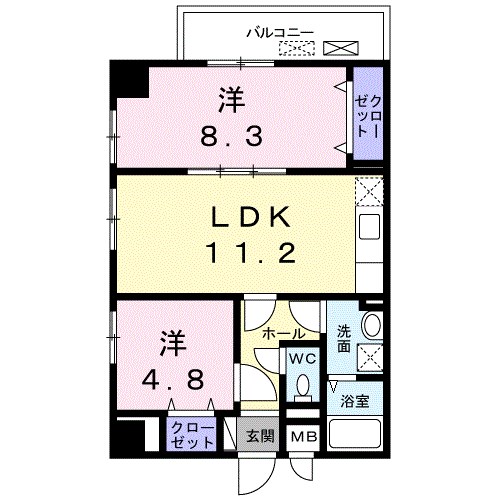 ＨＥＬＩＯＳ　ＢＵＲＧ 間取り図