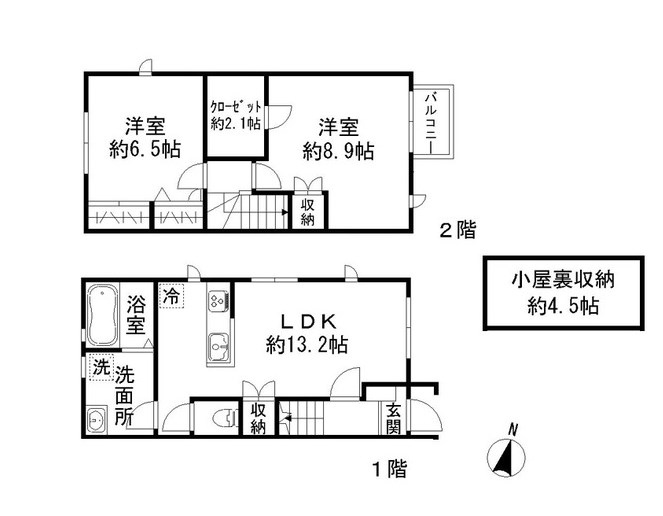 ラ・ルーチェＢ 間取り図