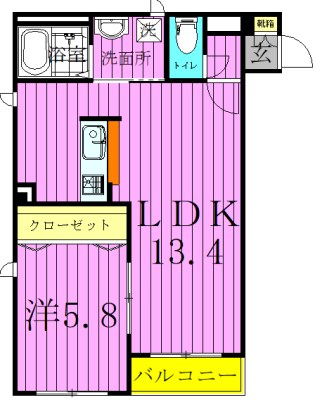 ラシーネ扇　アイリス 間取り図