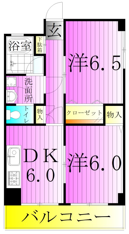 綾瀬リージェントマンション 間取り図