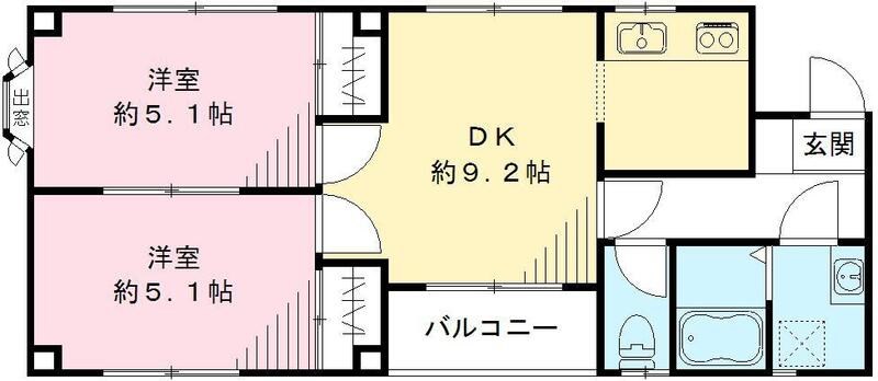 カースル三ノ輪　A棟 間取り図