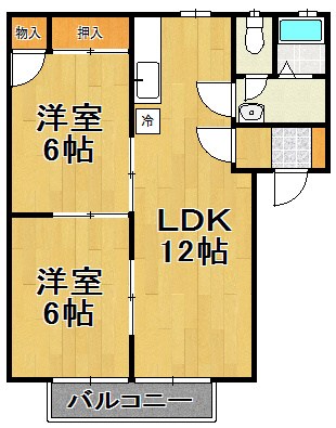 若柴ガーデンコートA 間取り