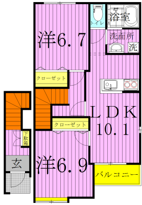 Sharon Garden 202号室 間取り