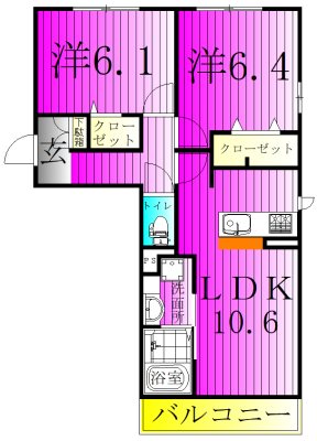 アステールピュールＫ 間取り