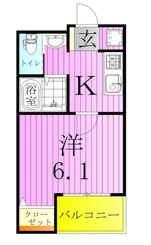 T&amp;rsquo;s Cuore六町Ⅰ 間取り図