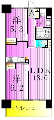 レジディア南千住 間取り図