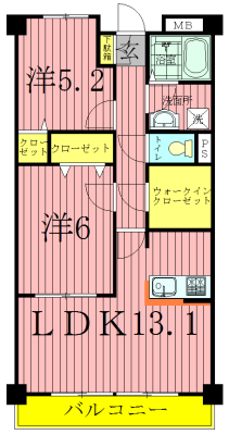 シャルマンフラットリヴァーⅡ 間取り