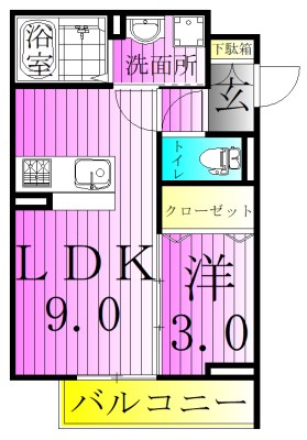 グラナーデ扇Ⅰ　C 間取り図