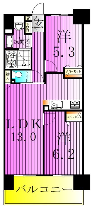 レジディア南千住 間取り図
