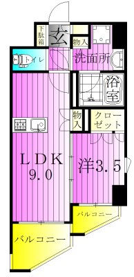 デュオステージ北千住２ 間取り図