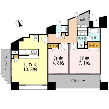 カスタリア荒川 間取り図