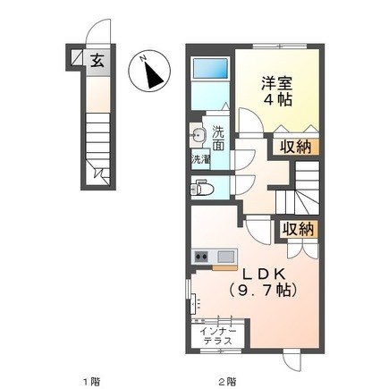 仮称）鎌ケ谷新築アパート 間取り
