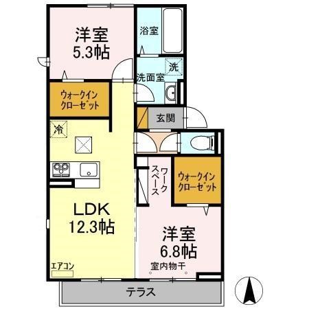 リヴィール　ソワⅢ  間取り