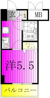 コンフォール小泉 613号室 間取り