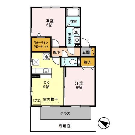 サンパティーク（横須賀） 105号室 間取り