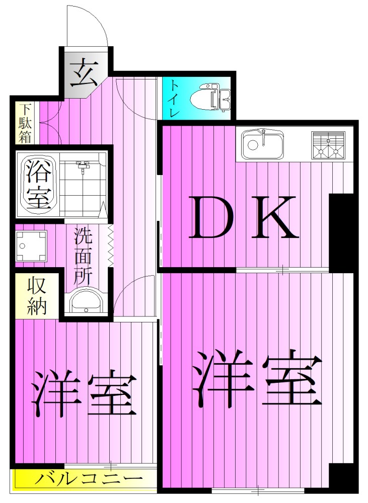 ユニレジデンス金町 間取り図