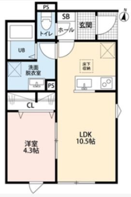 リーブルファイン足立南花畑 間取り図
