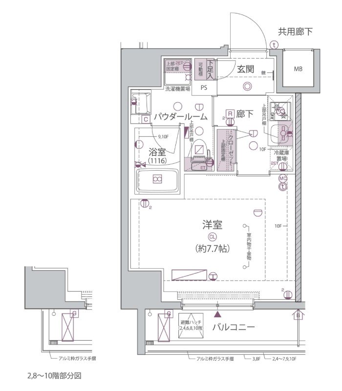 アルコバレーノ堀切菖蒲園 間取り図