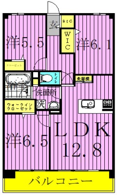 ロイヤルパークス新田 間取り図