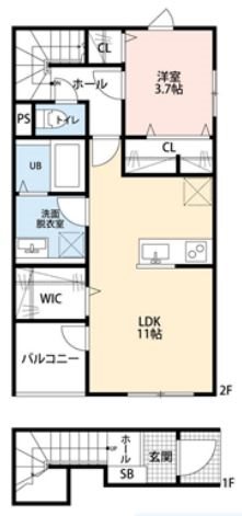 リーブルファイン足立南花畑 間取り図