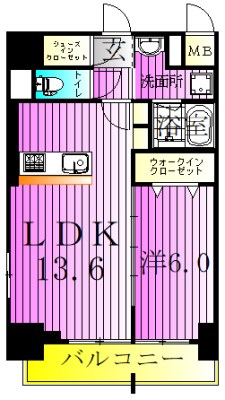 アグレアーブル　エモア 間取り図