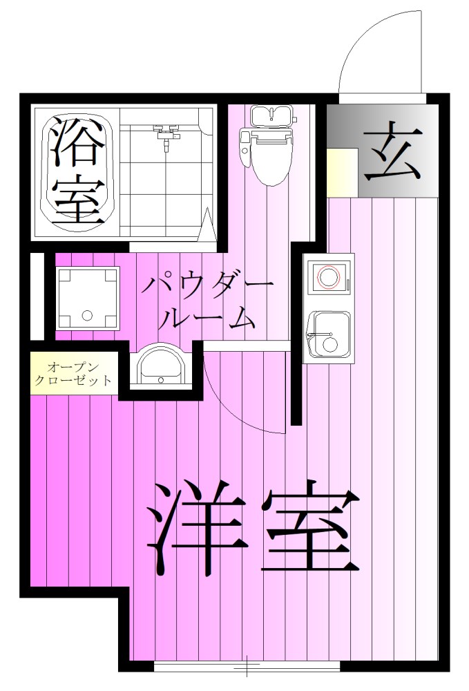 亀有新築(仮) 間取り図