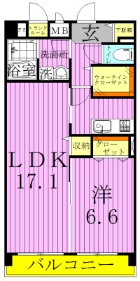 イースト　エクラン 間取り図