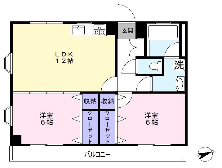 イルフィオーレ 303号室 間取り