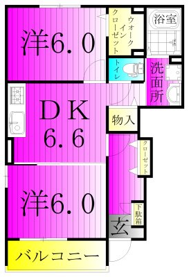 メゾン　フレスクーラ 101号室 間取り
