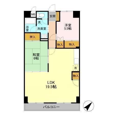 ユナイテッドマンション 402号室 間取り