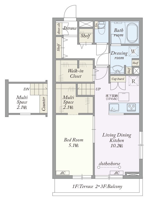 My Style vintage 南流山Ⅰ 間取り