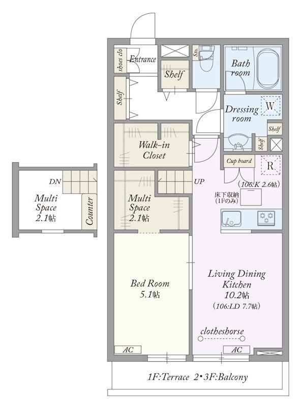 My Style vintage 南流山Ⅰ 306号室 間取り