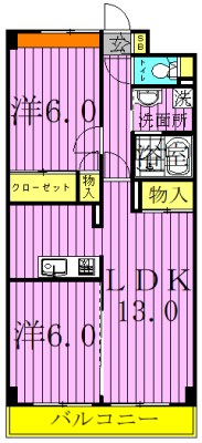 シャトーメルヴェーユ 間取り図