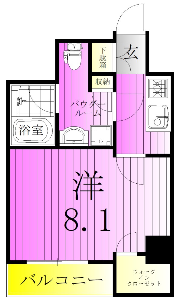 MAXIV CROS竹ノ塚 間取り図