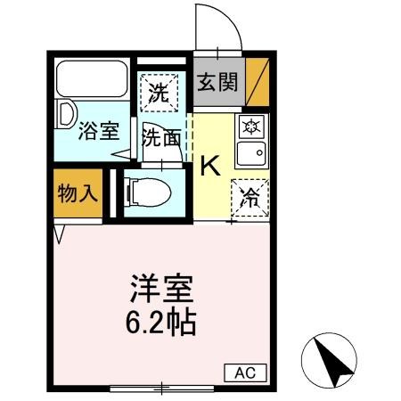 ウィステリア松戸 102号室 間取り
