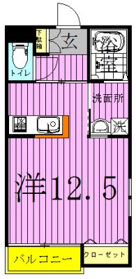 コラール五反野 間取り図