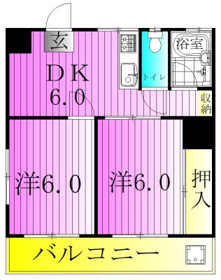 五反野シルバーハイツ 間取り図