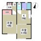 レインボーフラット 105号室 間取り