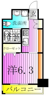 ラグゼナ北千住  間取り図