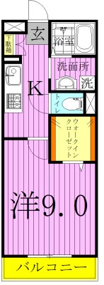 エスポワール西新井 間取り図