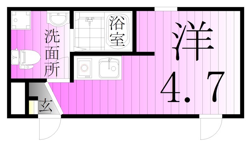 フィオーネ北千住 間取り図