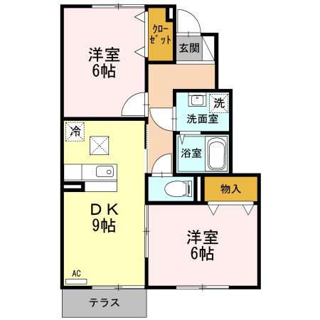 アリエル２ 間取り図