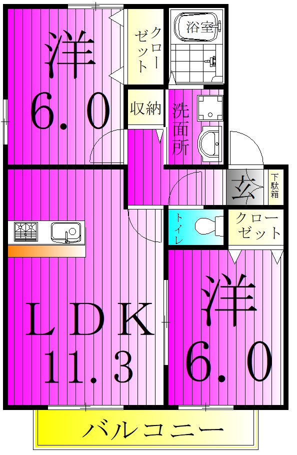 メイプル館 間取り