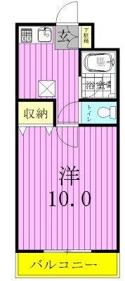 フューチャードリーム松戸 103号室 間取り