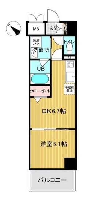Luce　Ⅶ 303号室 間取り