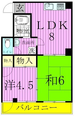 コーワハイツ 間取り図