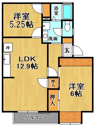 ペリカンホームズ 102号室 間取り