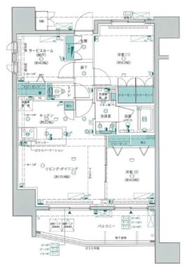 アビダス舎人テラス 間取り図
