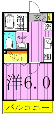 グランドール北綾瀬 間取り図