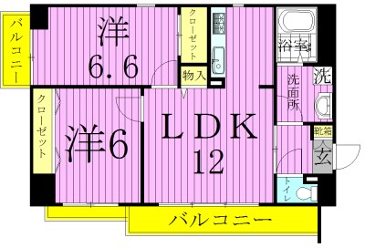 アレグレット千住宿 間取り図